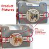 Multifunktionaler Auto Vintage PU Leder Taschentuchhalter, Retro Stil Desktop Serviettenbox mit Kosmetik Aufbewahrungsorganizer