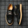 Brock shoes men's soft leather matte casual retro British tooling shoes large size suede leather shoes