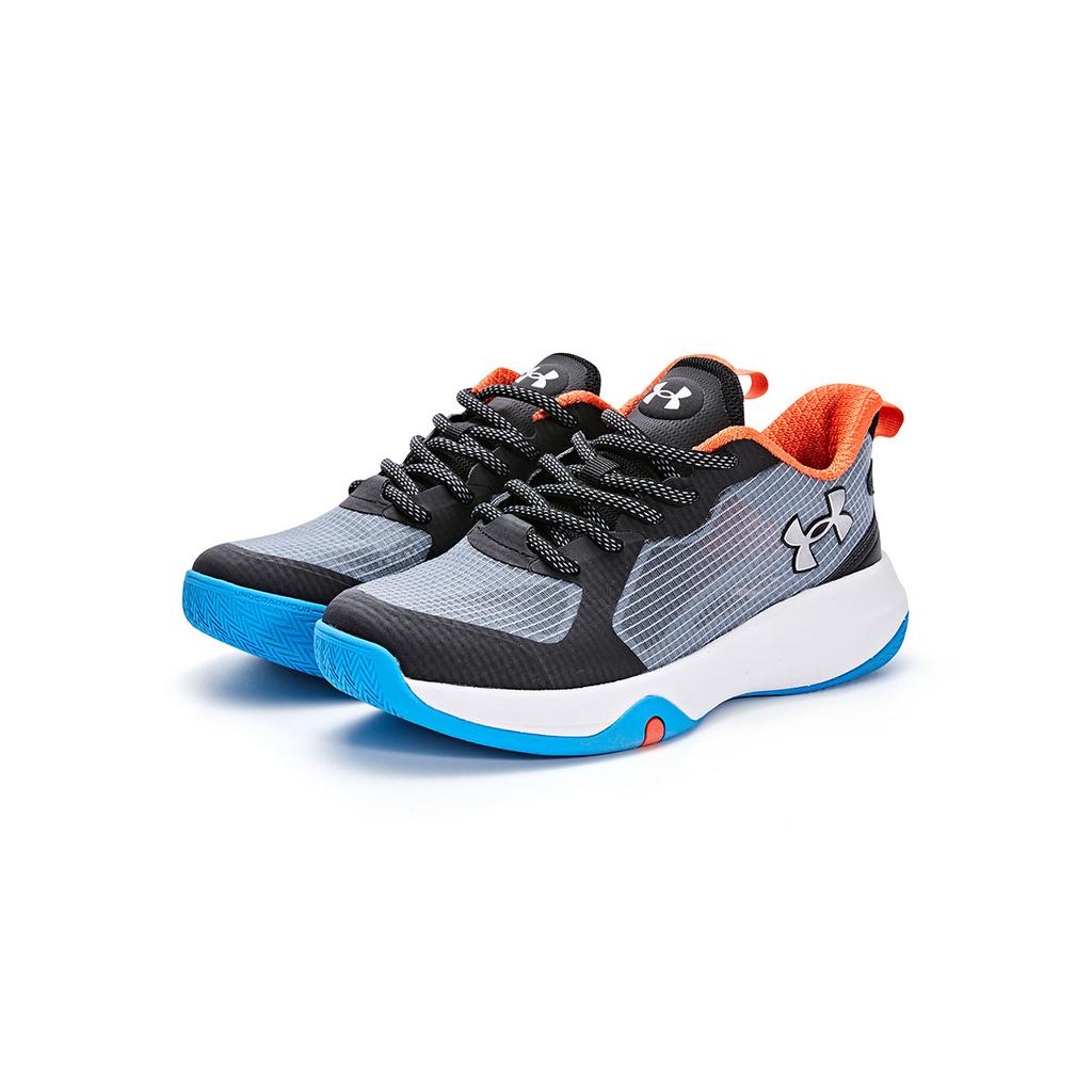 Under Armour Trendy Versatile Sports Series Durable Resilient Breathable Kids Running Shoes Kids Sneakers Black 2421202HS