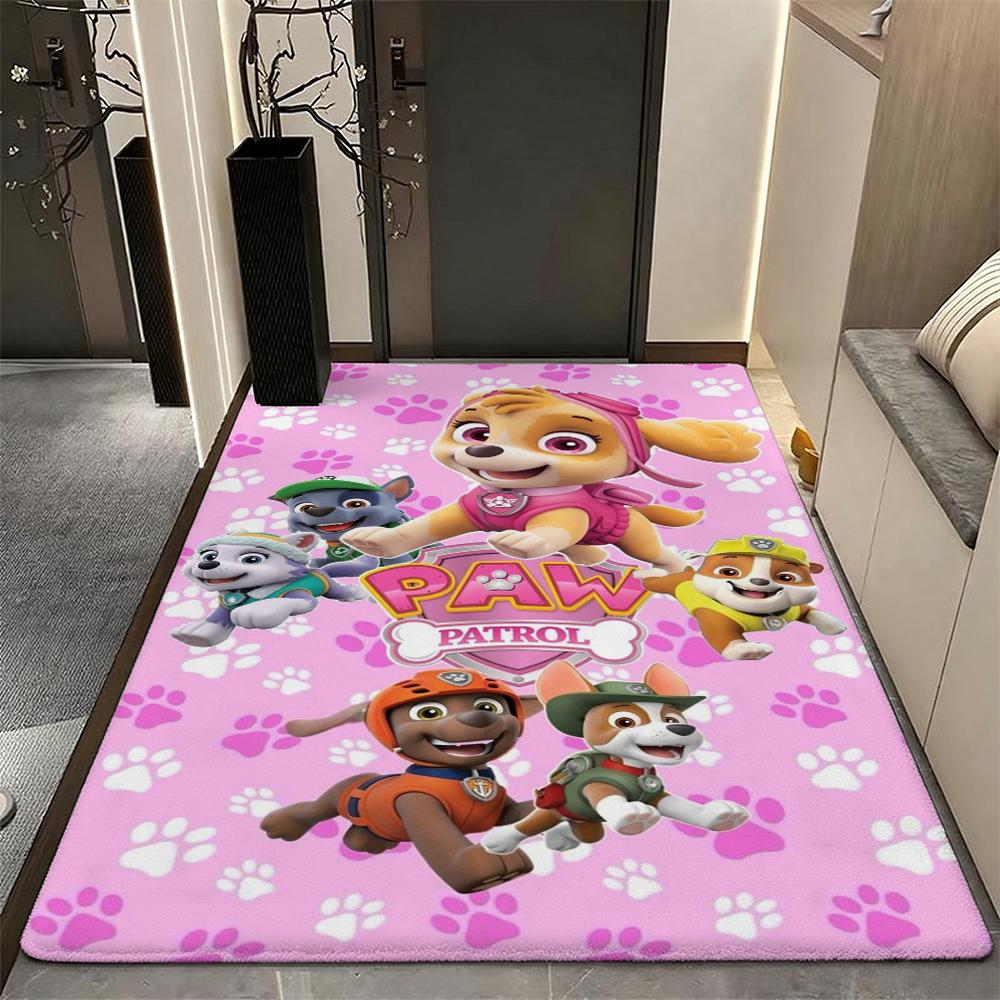Paw Patrol Rescue Team Theme Rug Nonslip Durable Carpet For Gaming Room Play Area Home Party Decor Halloween Gift