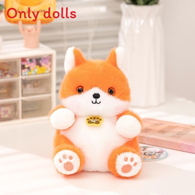 Cute Kittens Rabbits Raccoons And Panda Plush Dolls With Embroidery Design