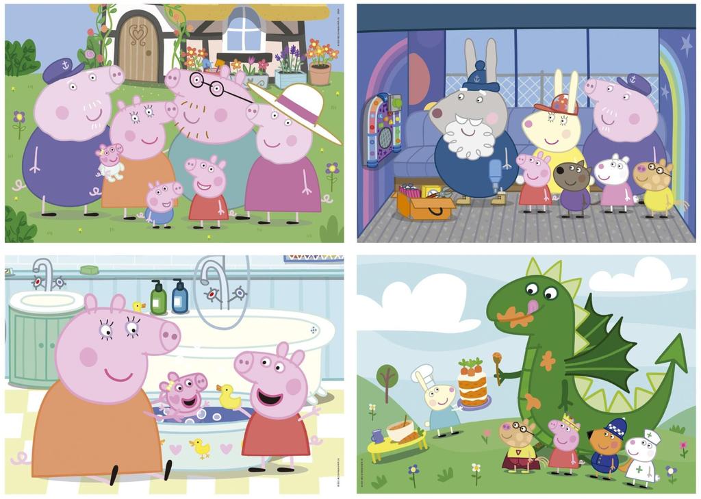 Puzzle Multi 4 Junior - EDUCA - Peppa Pig - 20+40+60+80 pieces
