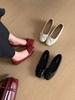 Women's Round Toe Flat Bowknot French Style Pumps - Fashionable Footwear