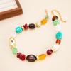 Ingemark 5 Styles Bohemia Colorful Acrylic Beaded Choker Necklace Women Vintage Adjustable Stackable Clavicle Chain Jewelry Gift
