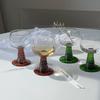 Shangqi Vintage Green Stemmed Glass