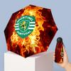 Sporting CP FC Mini 5-fach Taschenschirm Kompakt Leicht Anti-UV Regen Sonnenschutz Schirm Tragbar Reise Regenschirm
