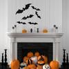 48Pcs 3D Bats Wall Stickers Halloween Decorations, 3D Bat Stickers for Window Wall Decorations, Halloween Party Supplies