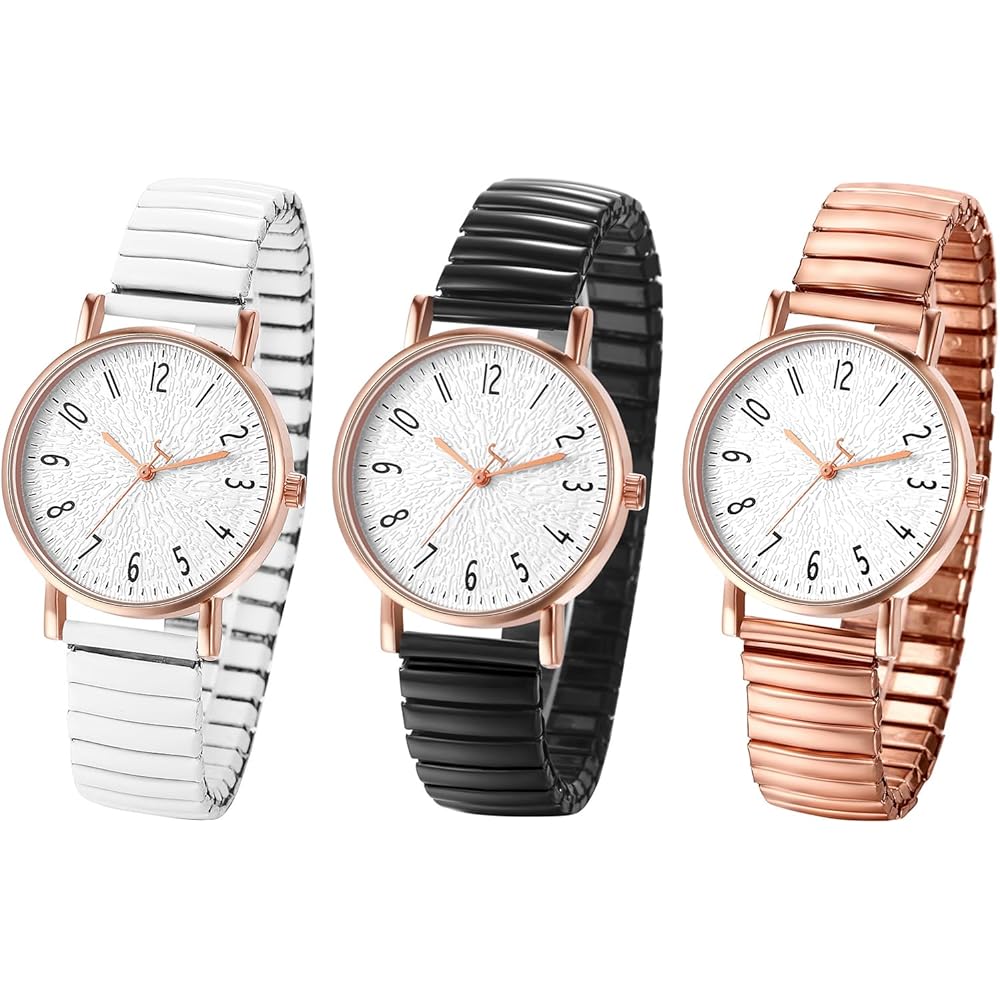 Fashionable Women s Analog Quartz Watch Stainless Steel Bracelet Waterproof Free Size