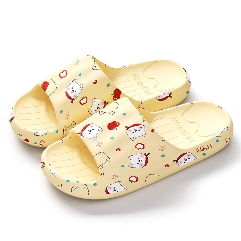 

Summer Women Home Slippers Flat Cute Slippers Comfortable Non-slip Women Slippers 40-41 жовтий