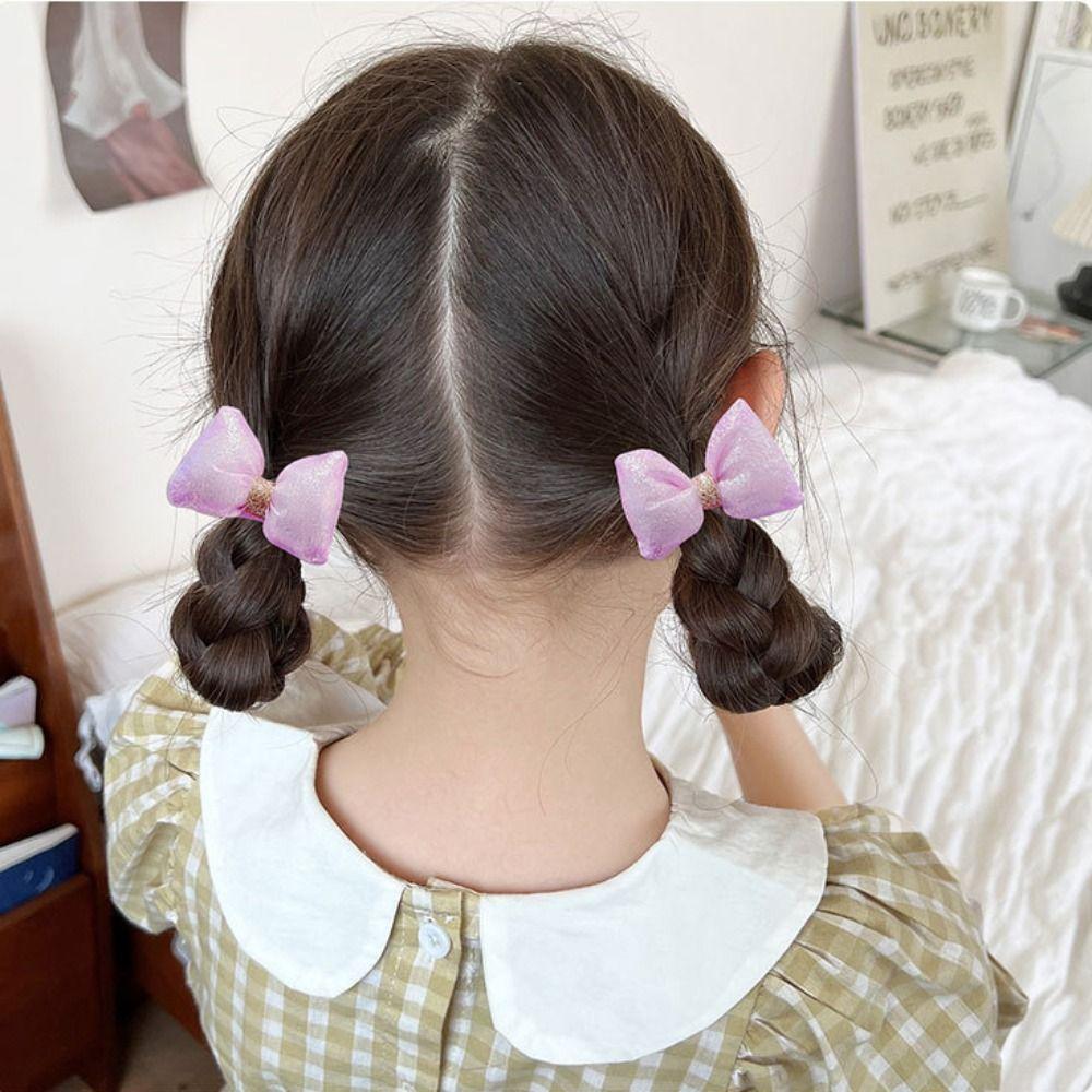 

Baby Headwear Korean Style Barrette Bowknot Hairpin Set Children Hairpin Girl Hair Accessories жёлтый