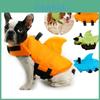 Colete Salva-Vidas Elegante Wangupet Barbatana de Tubarão para Cães Pequenos e Grandes