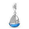 925 Silver Luminous Blue Ocean Series Octopus Starfish Charms Beads For Women Fit Bracelet DIY Jewelry Gifts
