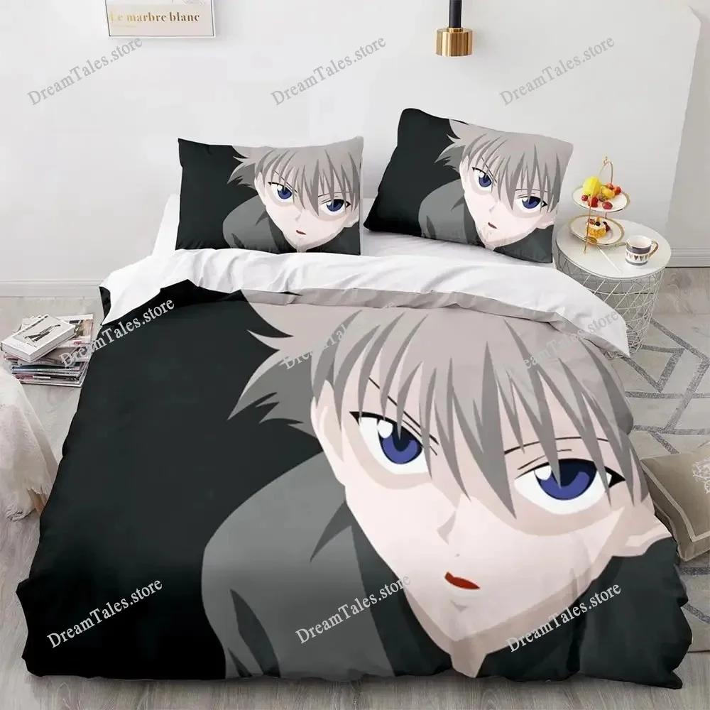 3D Printed Anime Hunter × Hunter Bedding Set Duvet Cover Bedroom Comforter Single Twin King _Size Quilt Cover Home Textiles