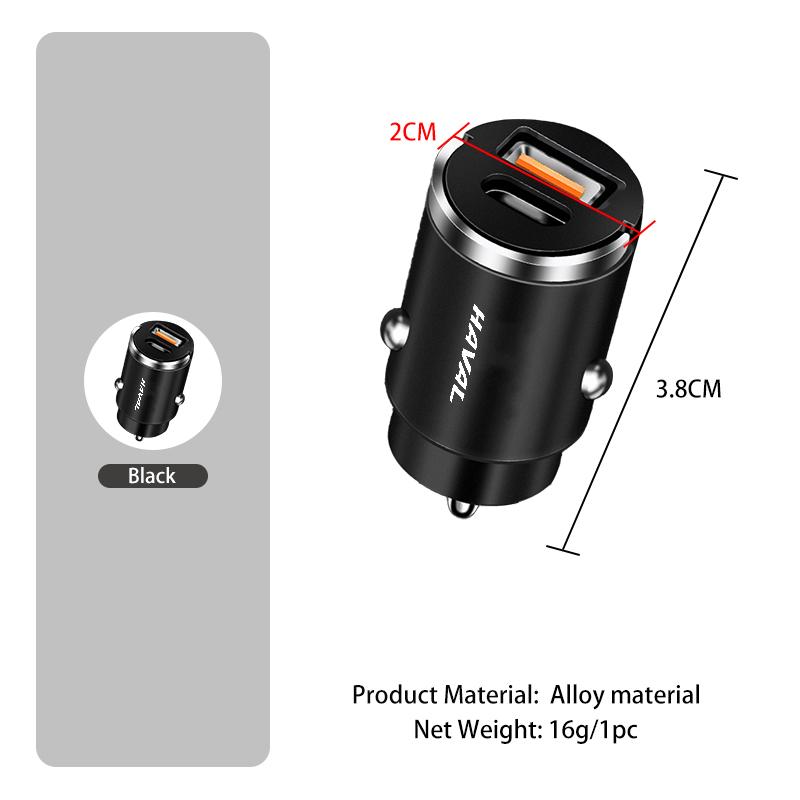 Mini Car Charger Fast Charging USB Type C Charger Accessories For Great Wall Haval F7 H6 H2 H3 H5 H7 2026 H8 H9 2025 M4 F7X