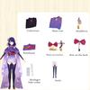 Genshin Impact Raiden Ei Baal Beelzebul Cosplay Kimono Female Costume Gift Party