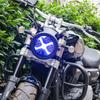 Motikvansled Motorcycle Headlight LED 5.75" 60W X-Type Motorcycle Headlight with Universal Housing & Bracket