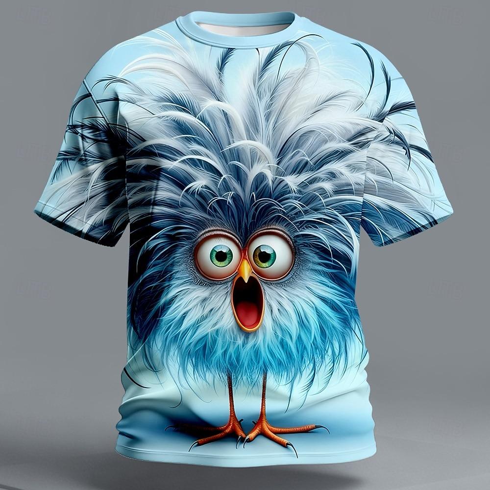 

Men s Exploding Chicken Print T-Shirt Men s T-Shirt,3D Printing, O-neck ,Short Sleeve,Casual,Lightweight Top,sport Wear ,casual ,Large Size,Fashion XL