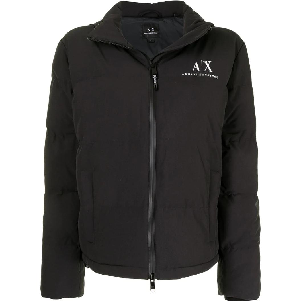 Emporio Armani FW22 Logo Zip-Up Fitted Jacket Women jackets Black 6KYB11YNTUZ1200 L