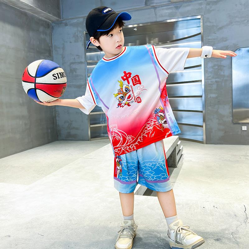 Children's Summer Basketball Suit Set for Boys