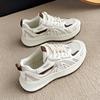 Internet celebrity platform dad shoes women 2025 autumn new casual sports women's shoes mesh super fire thin running shoes