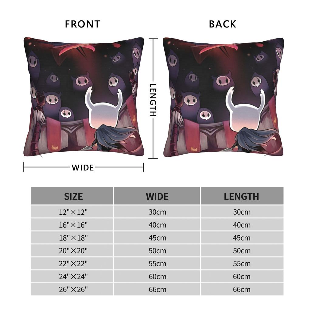 Hollow Knight Funny Games Pillow Covers Merch Printing Cushion Cover Decorations  Pillow Case Cover Home Multiple Sizes