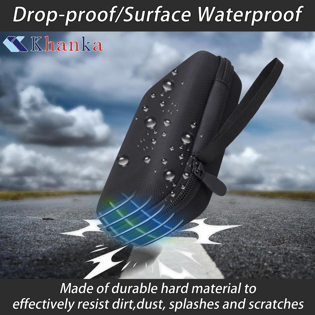 Khanka Storage Case for Anbernic RG406H, Unisoc T820 Handheld Game Console, and Whatsko RG 406H Portable Handheld Game Console, Black (Case Only)