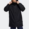 adidas Sleeve Badge Hooded Mid-Length Down Jacket Men Outerwear Black HA1174
