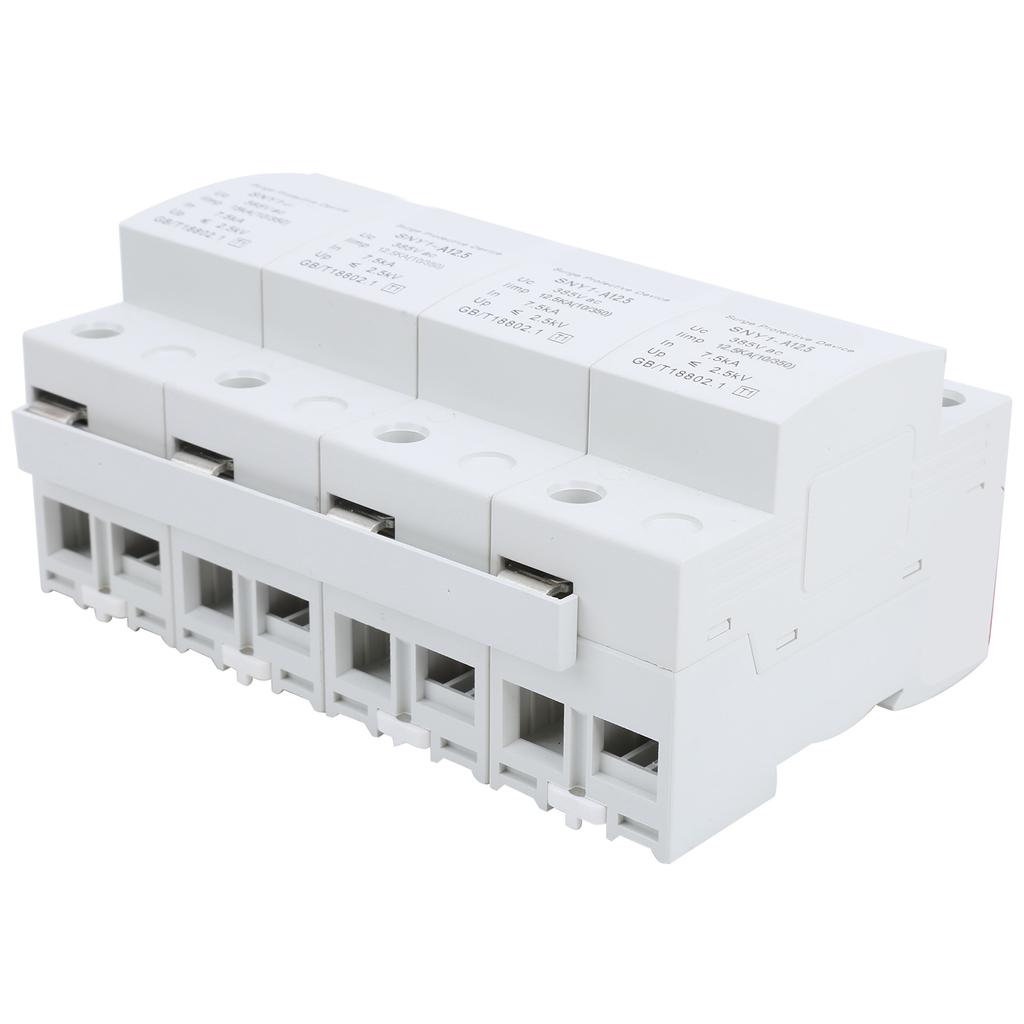 4P Surge Protector Arrester AntiThunder Protection Circuit Breaker Household 385VAC(12.5KA )