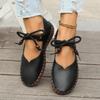 Retro Round Head Light Soft Sole Casual Shoes Women