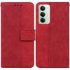 For Xiaomi Redmi 15 5G (Global) (169mm) Case Geometry Pattern Leather Wallet Phone Cover with Wrist Strap