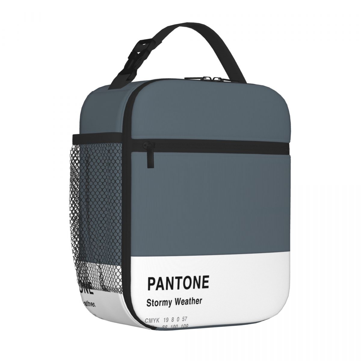 Bestselling Stormy Weather Grey Pantone Simple Design Casual Student Lunch Bag Daycare Meal Office Lunch Bag One Size