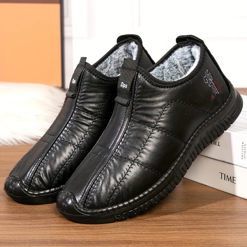 Men s Boots Winter Plush Warm Cotton Shoes Outdoor Waterproof Snow Booties Winter Casual Cotton Shoes for Men Botas Para Hombre 39