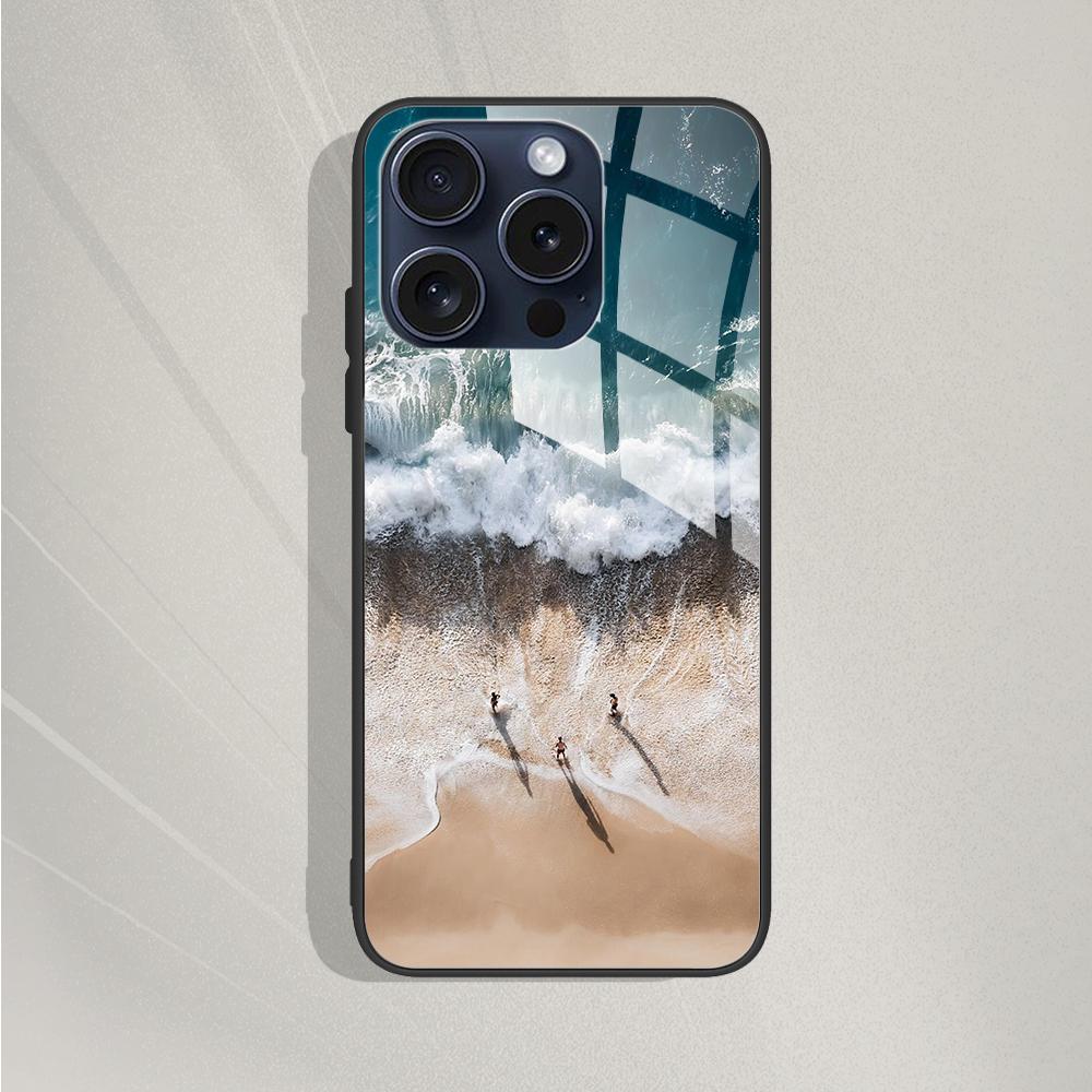 Tempered Glass Case for iPhone 15 15Pro Max Plus Back Cover Hard Bumper Protective Fundas for iPhone 14 Pro 14 Plus 14Pro Max