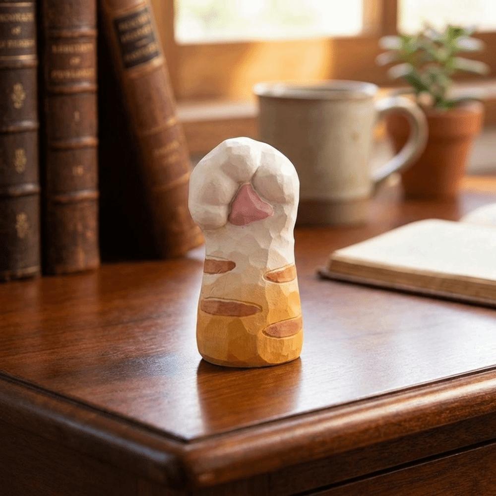 Orange Cat Claw Wall Mounted Hook No Drill Drawer Pull Cute Kitty Paw Door Hook  Home Decoration