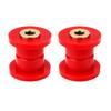 Control Arm Bushing Set for Front Suspension Service, with Flanged Polyurethane Bodies and Metal Center Hardware