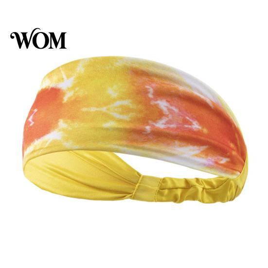 Moisture-wicking Hairband Athletic Headband, Tie-Dye Gradient Sports Anti-Slip Elastic Breathable Sweat-Wicking Comfortable Sweat-absorbent