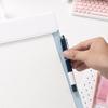 A4 size Leather Clipboard Contrast Color Widening Design Clipboard Folder Double Clip PU Leather Writing Pad Test Paper Holder
