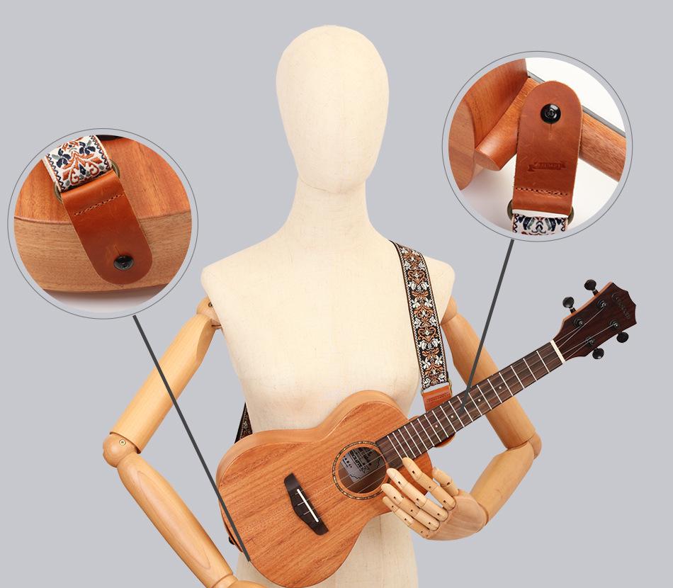 Langting Embroidered Ukulele Shoulder Strap