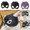 Stylish Spider Web Cat Mask For Modern Art Lovers With Unique Sculpted Design