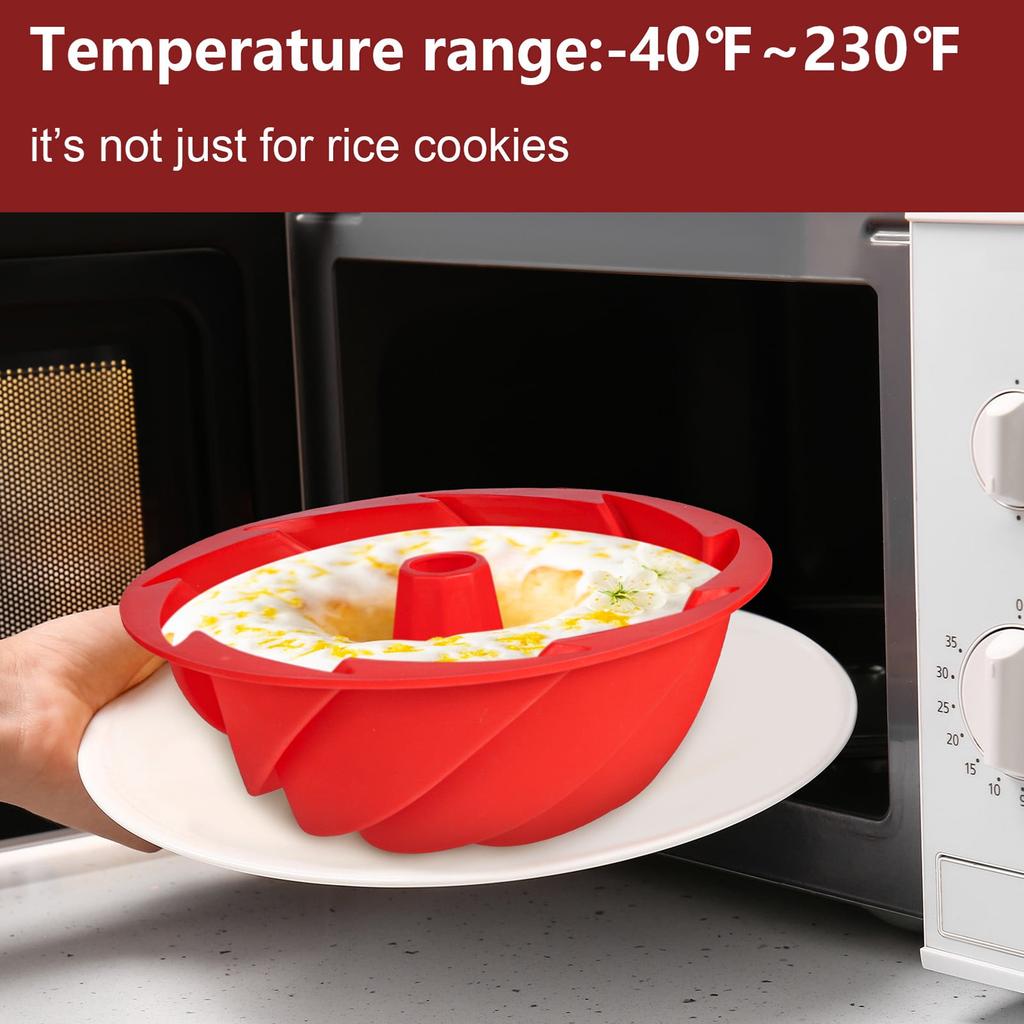 Kitchen Silicone Baking Molds Cake Decoration Baking Pan Molds Non Stick Spiral Shape Baking Tools Kitchen Baking Accessories