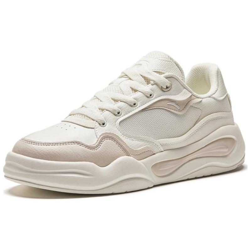 Anta Tianxing Anti-Slip Wear-Resistant Low-Top Skateboard Shoes Men's White Gray Sneakers 112428052-2