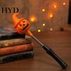 Ghost Light Decoration Halloween Party LED Glow Stick for Kids, Spooky Pumpkin No Flame Lighted Up Rod with Spring Holiday Favors Ritual