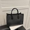 Retro Printing New Fashion Simple Large Capacity Tote Bag Trendy Hand Carry Commuter Women Tote Bag