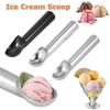 3 Simple Types Portable Metal Non-stick Anti-feeze Ice Cream Scoop Spoon Kitchen Convenience Small Tools Household Accessories