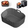 Air Fryer Silicone Liners for Ninja SL401/DZ201/DZ401/DZ550 Thickening Rectangle Double Stack Basket Air Fryer Accessories