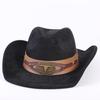 Popular European and American Classic Suede Western Cowboy Hat, Men's and Women's Fashion Big-brimmed Top Hat Shade