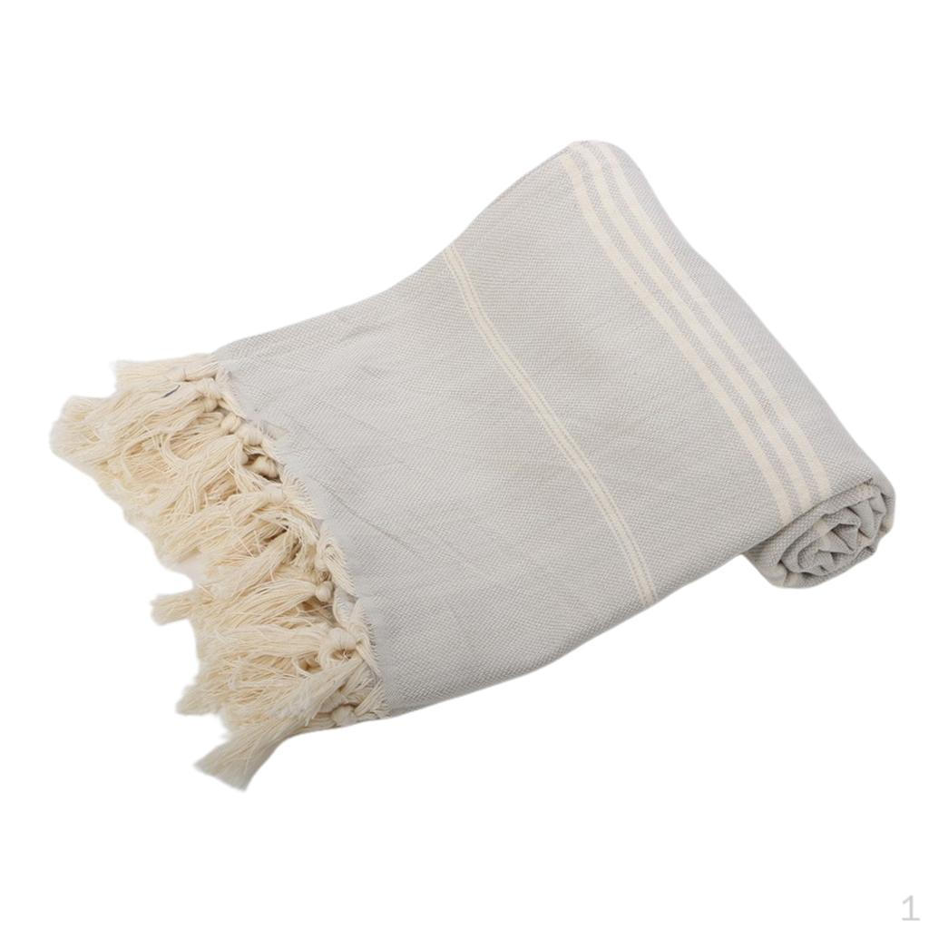 Хлопковое турецкое полотенце Пляжное Спа серый