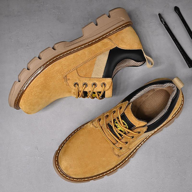 Bumblebee Botki męskie Kick Odzież robocza Żółte Krótkie Botki