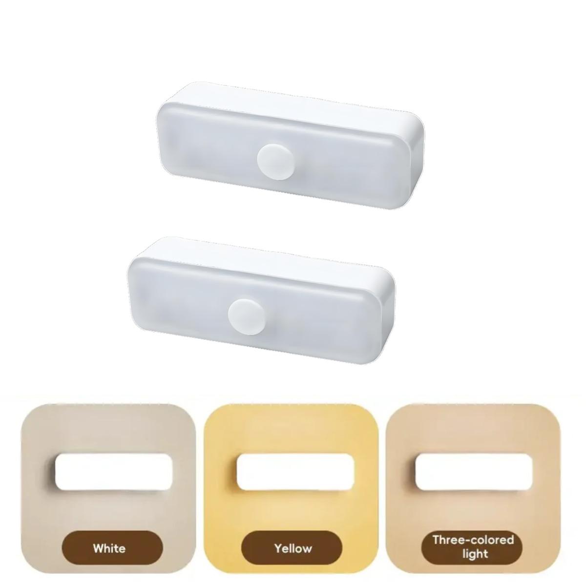 

USB перезаряжаемые магнитные маленькие ночники мини портативный прикроватный светильник светодиодный 3 режима защита глаз маленький ночник лампа для прохода спальня свет 2PCS