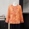 Elegant Chinese Style Spring Jacket for Middle-Aged and Elderly Women – Dignified and Fashionable Cardigan Top